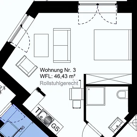 Between Studios Oldenbourg Chambre photo