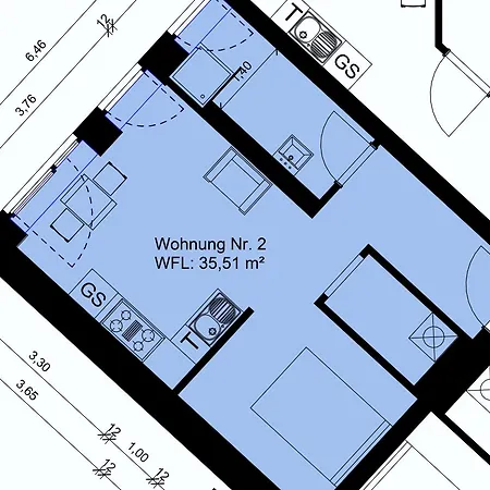 Between Studios Oldenbourg Chambre photo